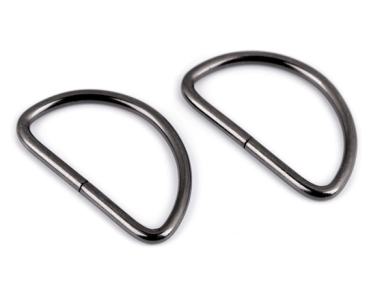 Halbring Nickel Schwarz - 38 mm